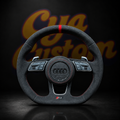 Volant Audi RS — Alcantara Intégral Rouge