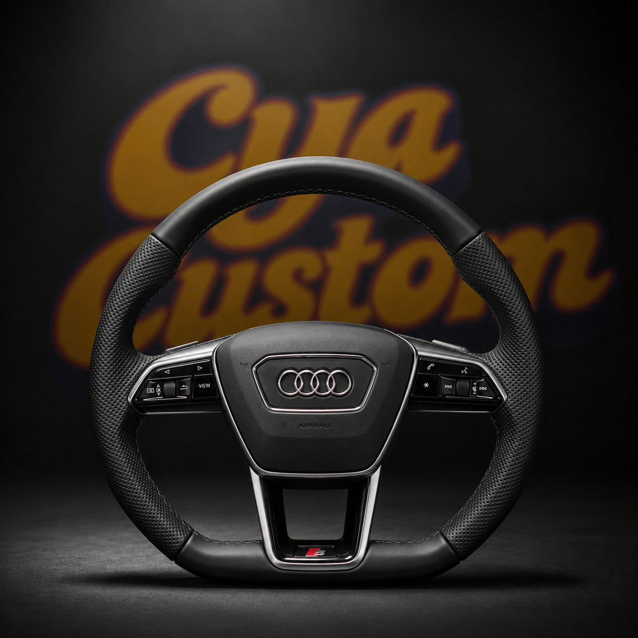 Volant sur mesure Audi Q5 Q7 A6 RS génération récente carbone CYA Custom